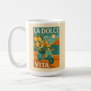 La Dolce Vita – Retro Italiaanse kustreizen Koffiemok