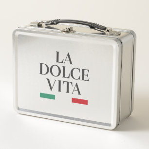 La Dolce Vita Style italien Lunchbox en métal