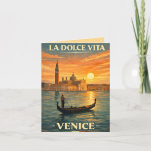 La Dolce Vita - Venetië Vintage Reisposter