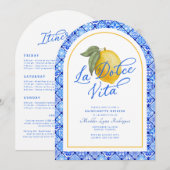 La Dolce Vita vrijgezellenweekend Kaart (Voorkant / Achterkant)