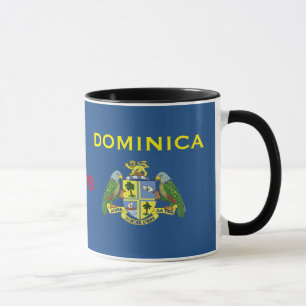 La Dominique - tasse classique de drapeau et de
