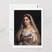 La Donna Velata briefkaart (Voorkant / Achterkant)