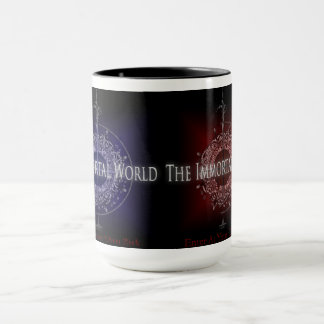 La double tasse de logo du monde immortel
