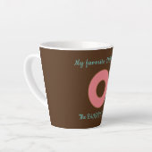 La douzaine de beignets de Baker - Mug latte (Angle gauche)