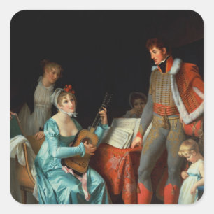 La Duchesse Abrantes et le General Junot Vierkante Sticker