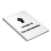 La "écriture est carnet de la révolution" (Côté Droit)