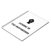 La "écriture est carnet de la révolution" (Côté gauche)