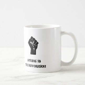 La "écriture est tasse de la révolution"