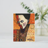 LA FACE DE LA Carte Postale AFRICAINE (Debout devant)