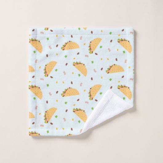 La faim du Motif de Tacos (Gant de toilette)
