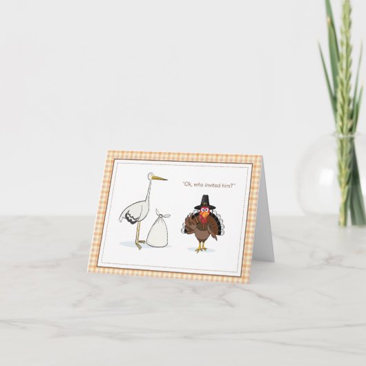 La Faire-part de grossesse de Thanksgiving (Devant)