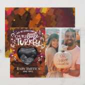 La Faire-part de grossesse de Thanksgiving (Devant / Derrière)