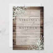 LA FAIRE-PART DE MARIAGE DE BÉBÉ RUSTIQUE (Devant)