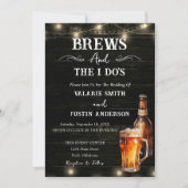 La Faire-part de mariage Décontractée de Brews et  (Devant)