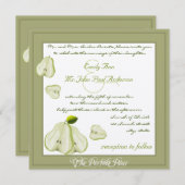 La Faire-part de mariage parfaite pour la poire (Devant / Derrière)