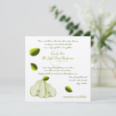 La Faire-part de mariage parfaite pour la poire (Debout devant)