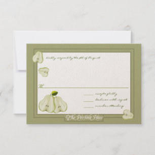 La Faire-part de mariage parfaite pour la poire