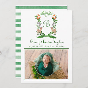 La Faire-part de naissance de crête des animaux fo