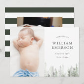 La Faire-part de naissance de la pinède (Devant / Derrière)