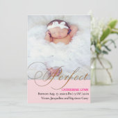 La Faire-part de naissance parfaite de la petite f (Debout devant)