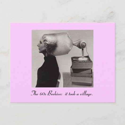 La fameuse carte Beehive Hairdo des années 1960 (Devant)
