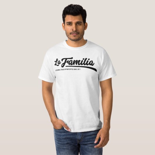 La Familia Mannen Tshirt (Voorkant volledig)
