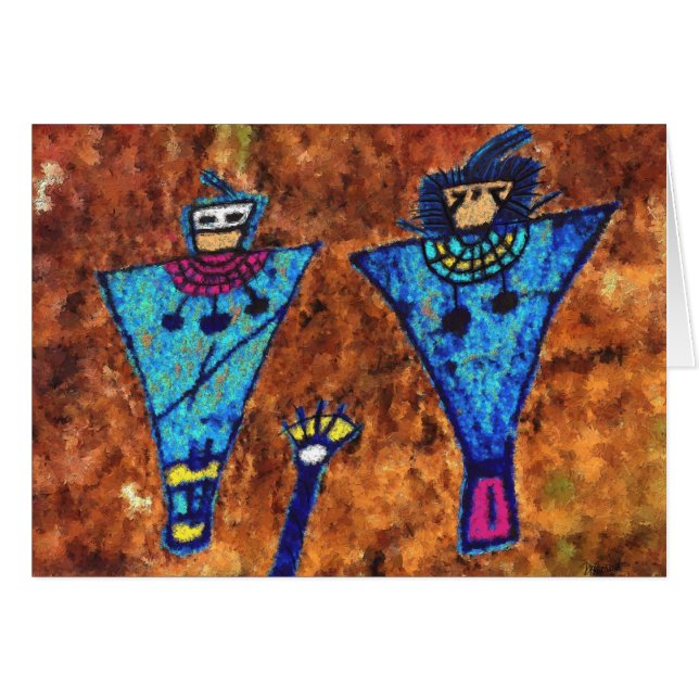 La famille au canyon de Sego (Devant Horizontal)