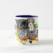 La famille des bergers australiens Nap Mug (Centre)