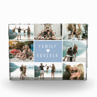 La famille est pour toujours Photo Collage Bloc ÉD