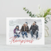 La famille est tout Carte de vacances photo modern (Debout devant)