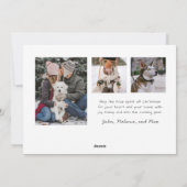 La famille est tout Carte de vacances photo modern (Dos)