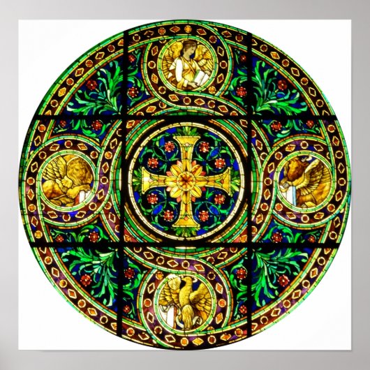 La Farge - Glas in lood Poster (Voorkant)