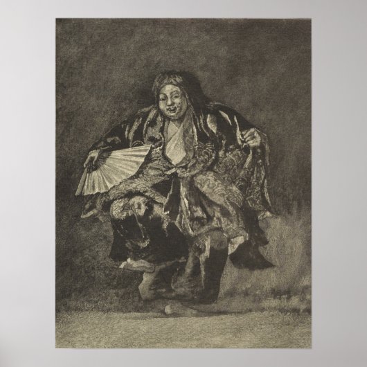 La Farge - Noh Dancer Poster (Voorkant)
