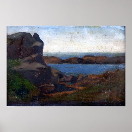 La Farge - Old Boathouse Beach Newport Poster (Voorkant)