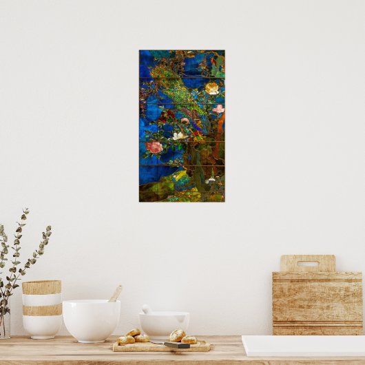 La Farge - Peacocks Poster (Keuken)