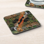 La faune africaine dessous de verre en plastique d (Côté gauche)