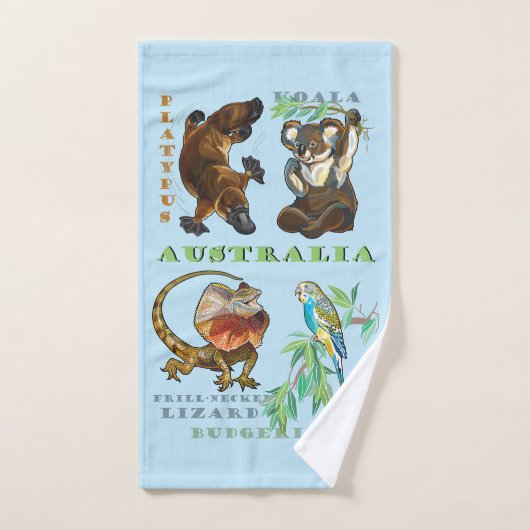 La faune australienne (Serviette à main)