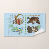 La faune australienne (Serviette à main)