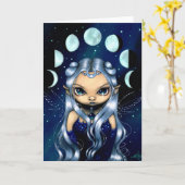 La "fée du changement musarde" la carte de voeux (Fleur jaune)