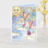 LA FÉE ÉVASIVE DE CULPABILITÉ ! Carte de voeux de (Fleur jaune)