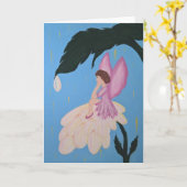 La fée souhaite la carte verticale (Fleur jaune)