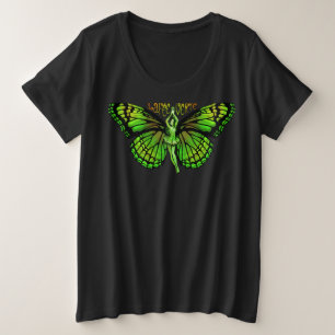 La Fee Verte Met Uitgespreide Vleugels Grote Maat T-shirt