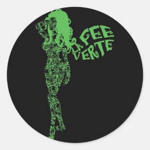 La Fee Verte scrollen Ronde Sticker
