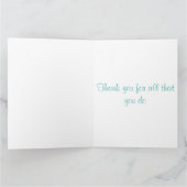 La femme Carte de remerciements de Deacon (Intérieur)