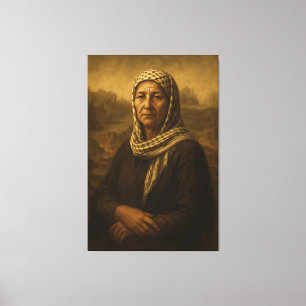 La femme de Gaza en toile