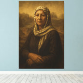 La femme de Gaza en toile (Insitu (Plancher de Bois))