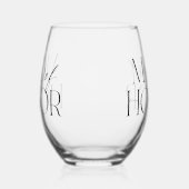 La femme d'honneur Verre de vin sans pierre (Gauche)