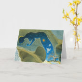 La femme faite du cosmos/a plié la carte (Fleur jaune)