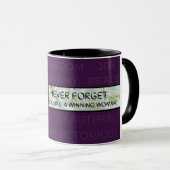 La femme gagnante Jumble Mug (Devant droit)