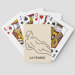 La Femme – Minimalistische Elegantie Pokerkaarten